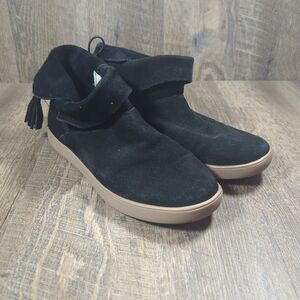 Koolaburra by Ugg Skyller Boots Women's Size 9 Black Suede Tassel Ankle Moccasin